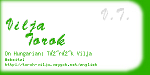 vilja torok business card